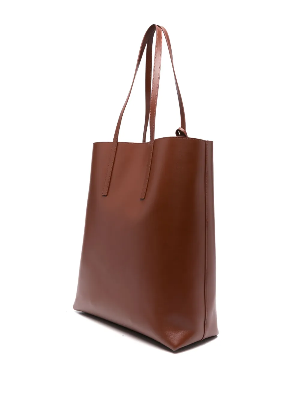 SANDRO Leren shopper Bruin