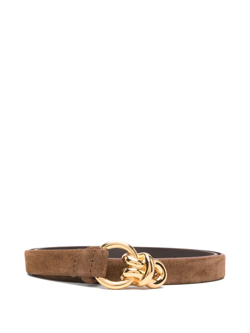SANDRO knotted-buckle suede belt | Brown | Image 1