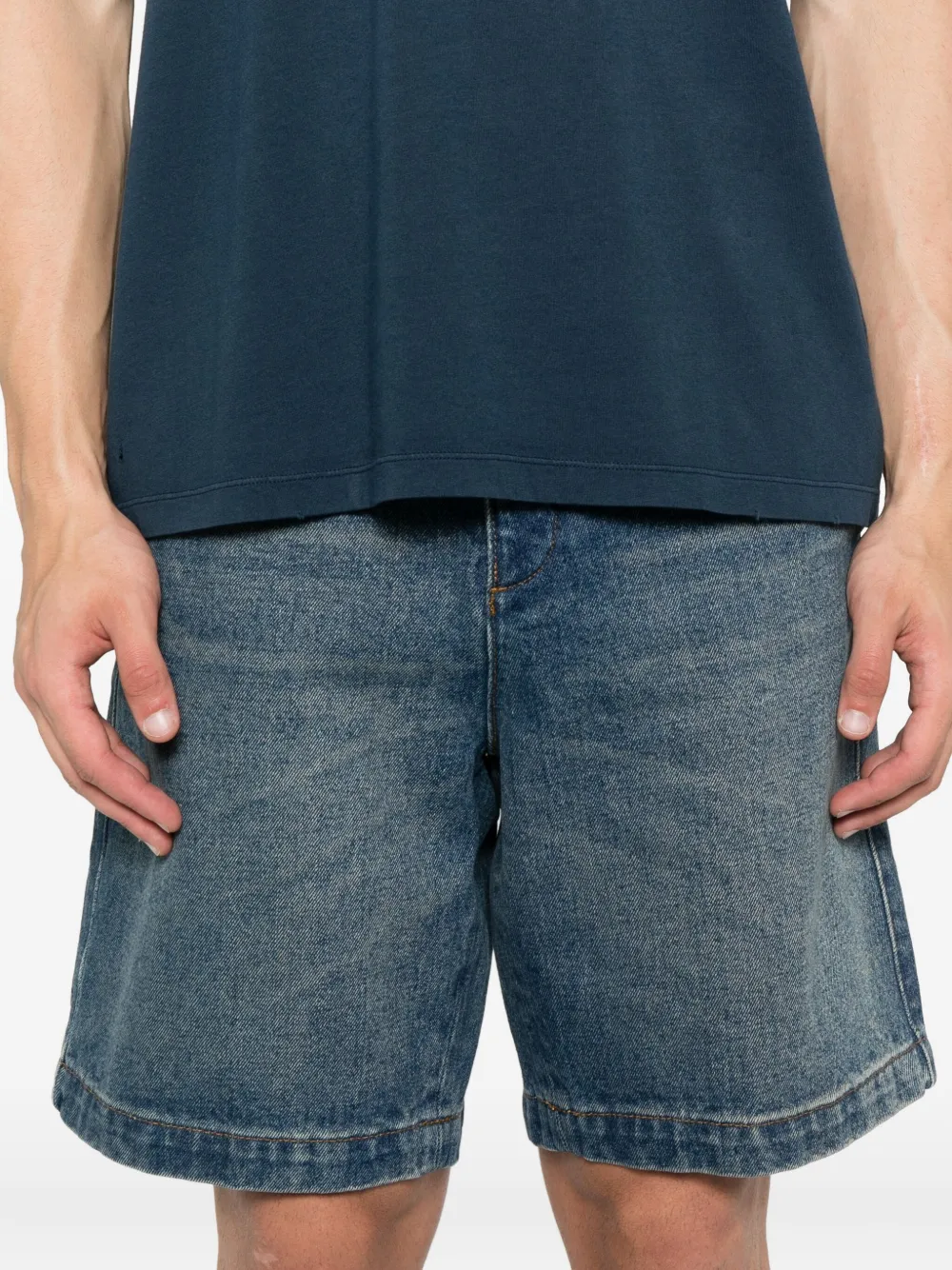 SANDRO Spijkershorts met elastische taille Blauw