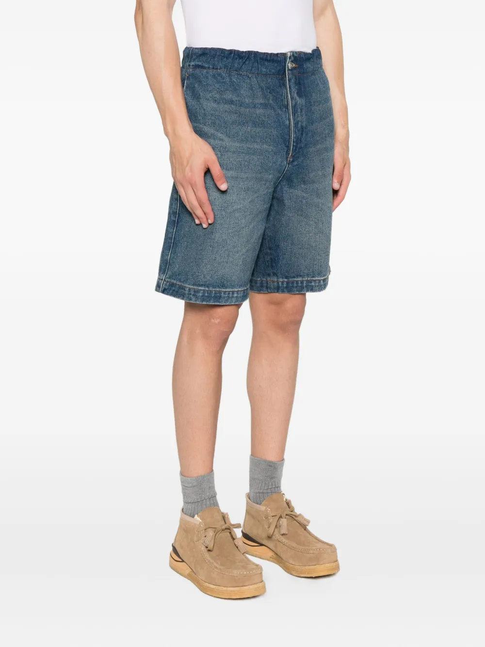 SANDRO Spijkershorts met elastische taille Blauw