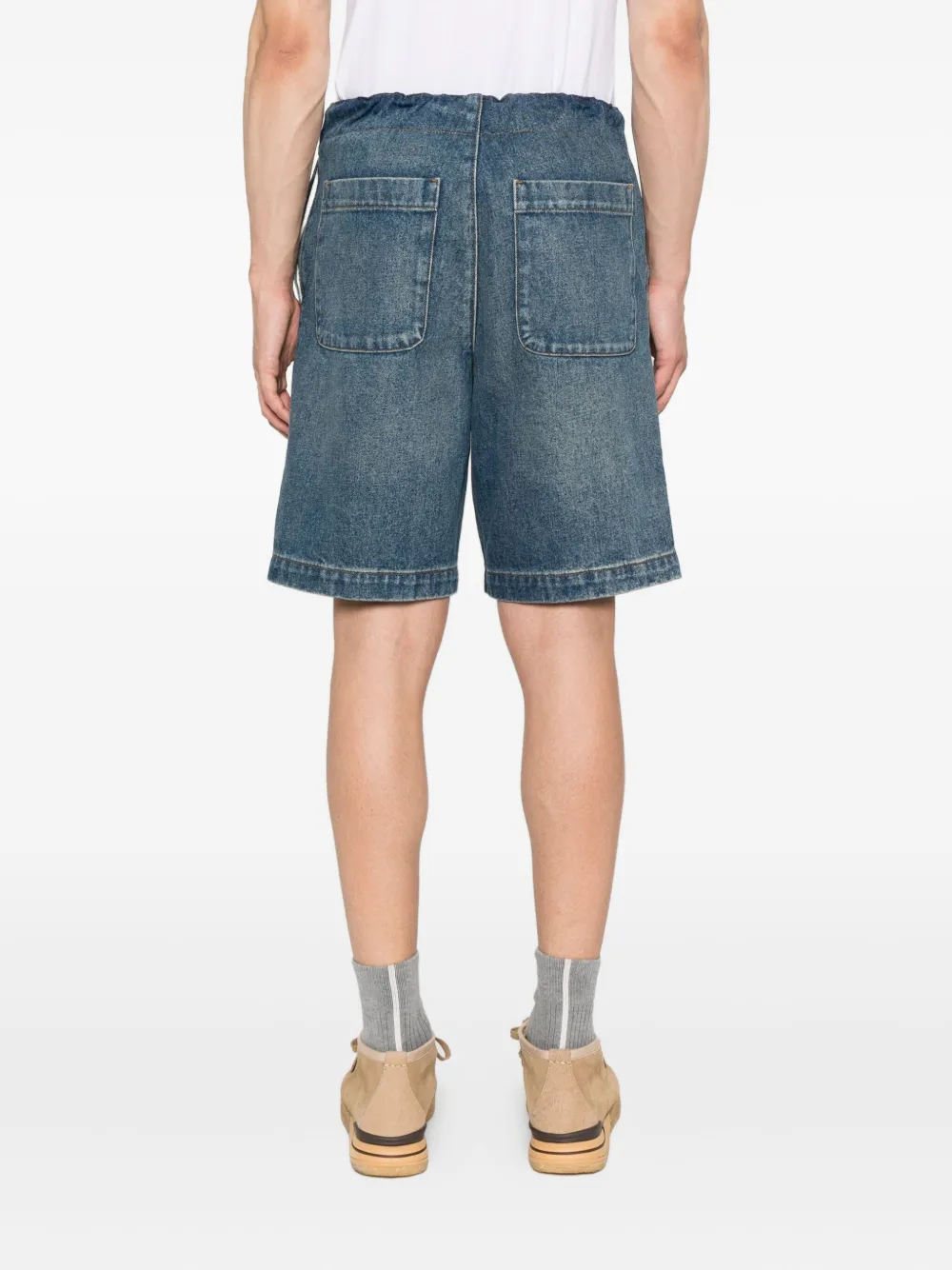 SANDRO Spijkershorts met elastische taille Blauw