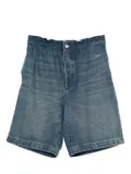 SANDRO elastic-waist denim shorts - Blue