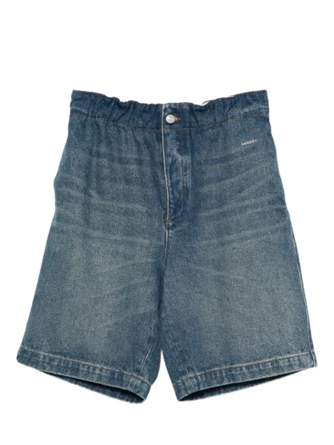 SANDRO elastic-waist denim shorts