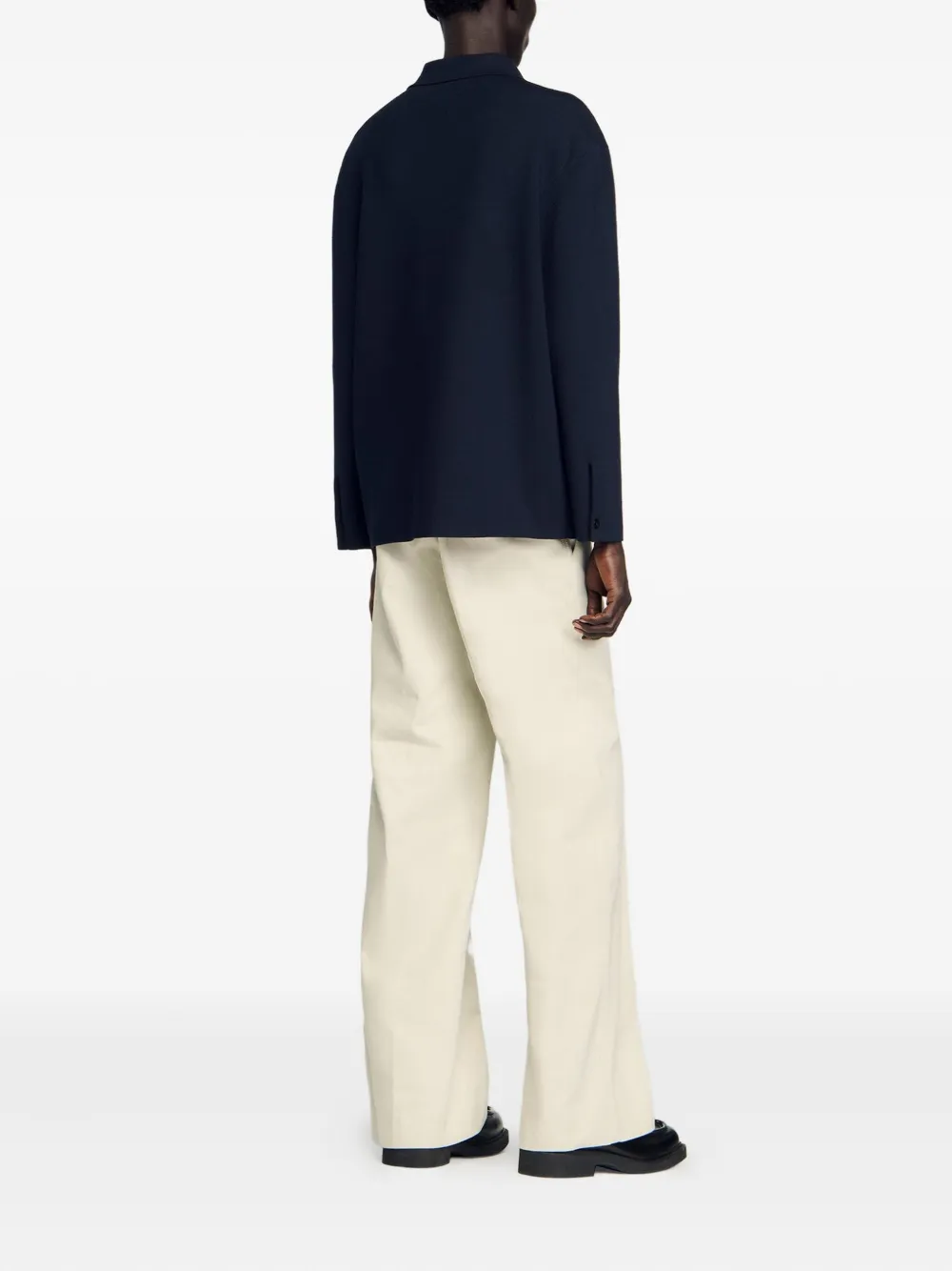 SANDRO Vest met lange mouwen Blauw