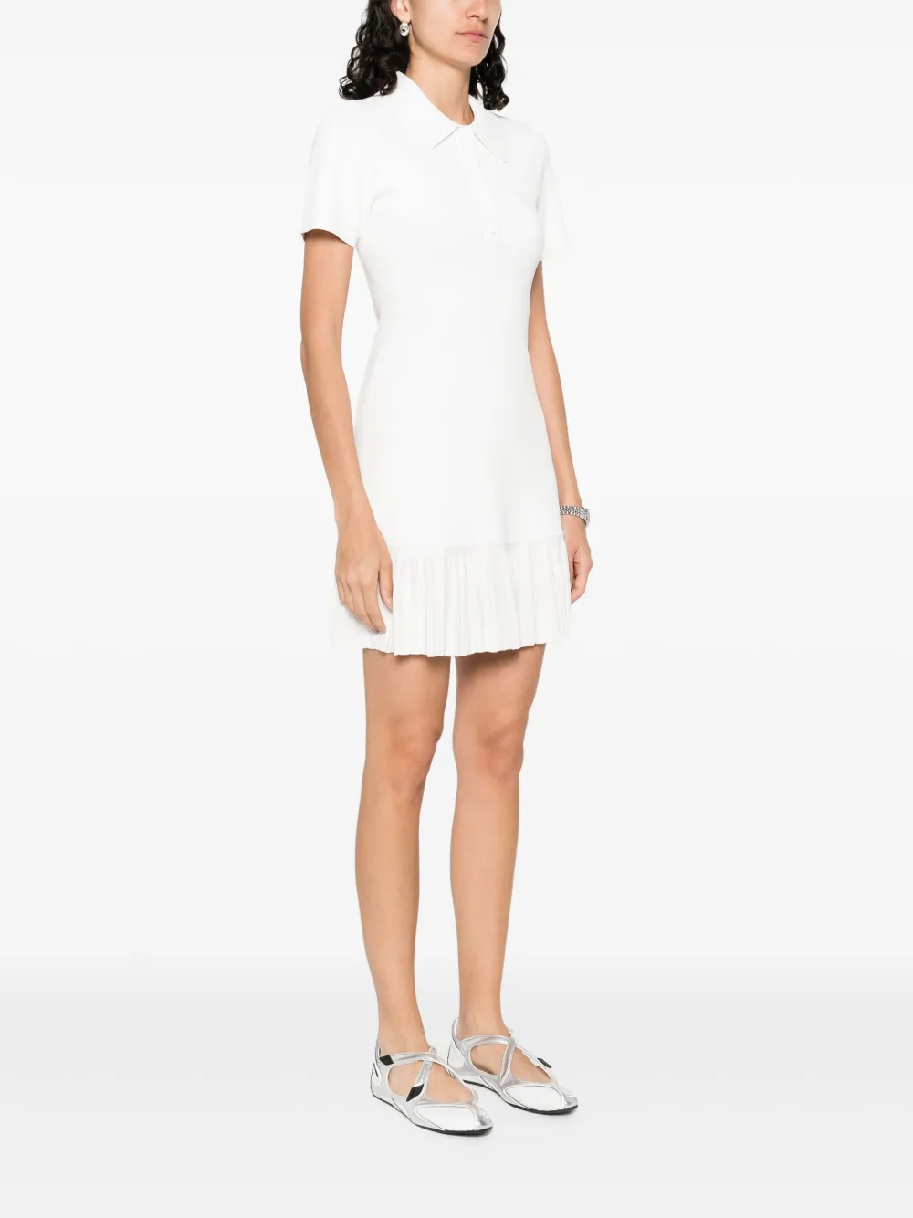 SANDRO Jersey mini-jurk Wit