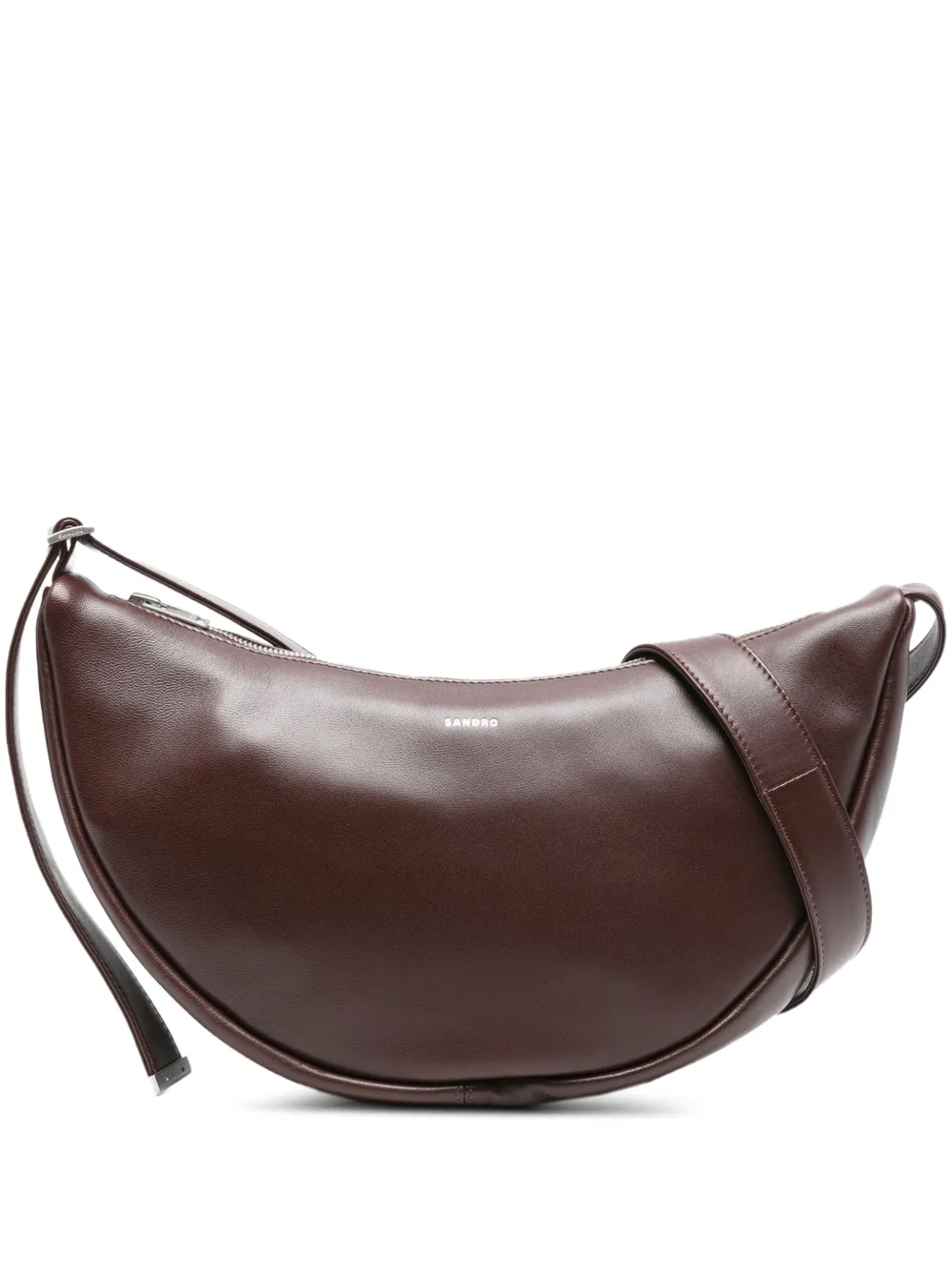 SANDRO shoulder-strap leather bag | Brown | Image 1