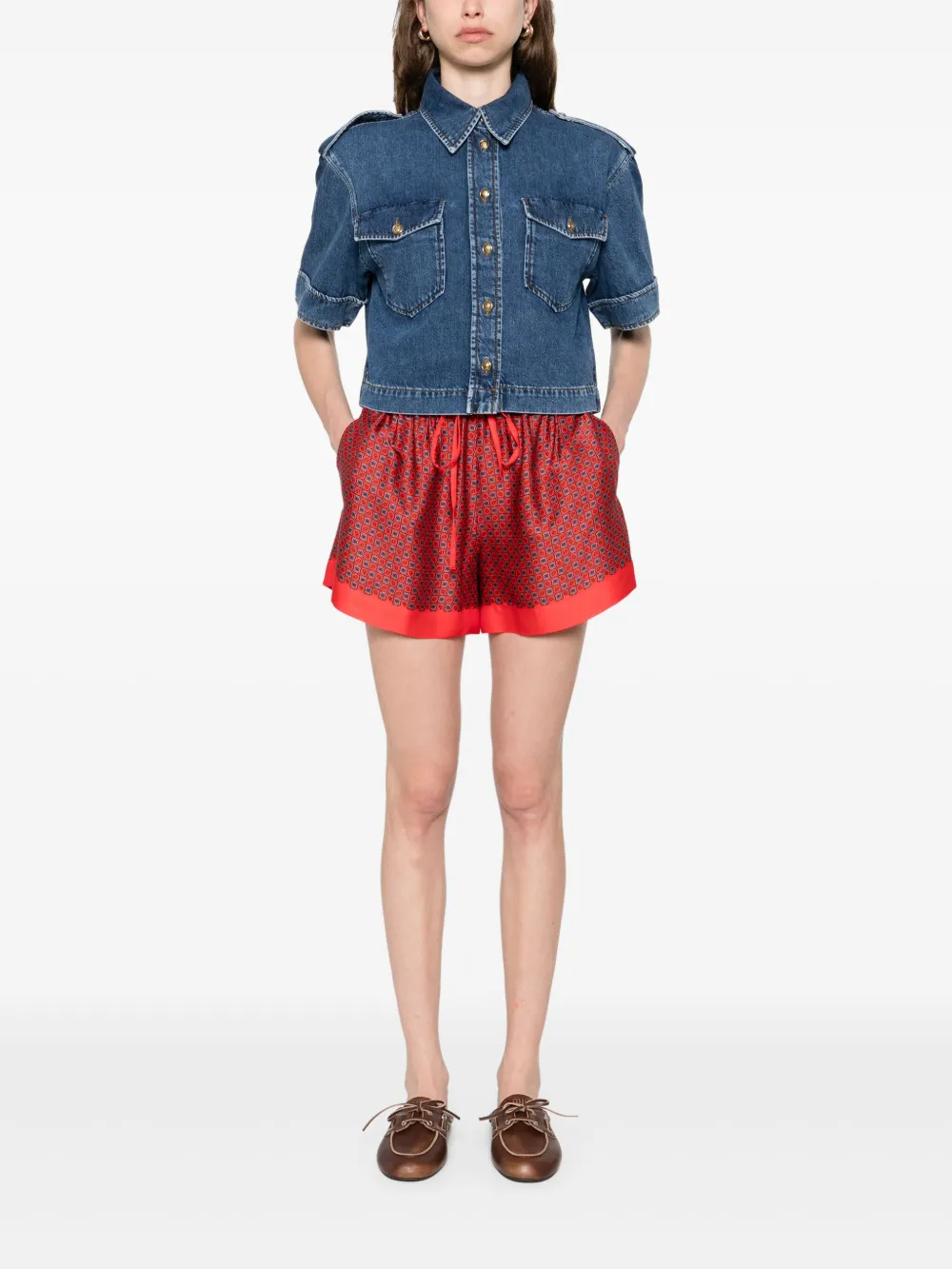 SANDRO shorts con estampado geométrico | Shorts | Image 2