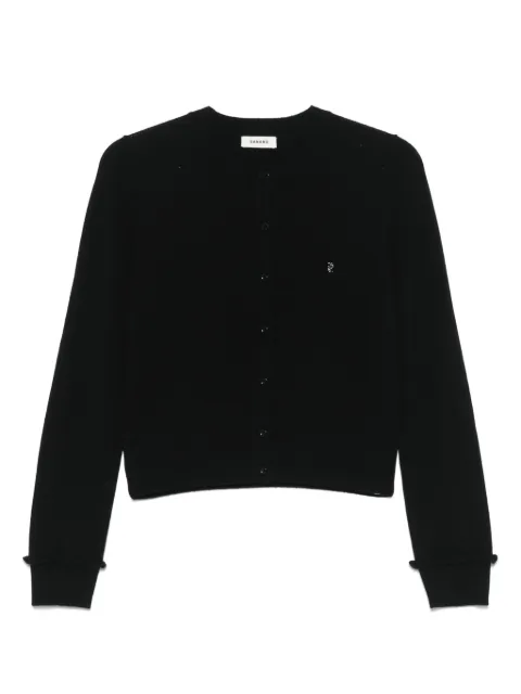 SANDRO ruffle-trim cardigan
