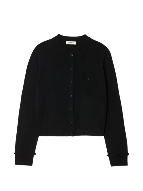 SANDRO — ruffle-trim cardigan
