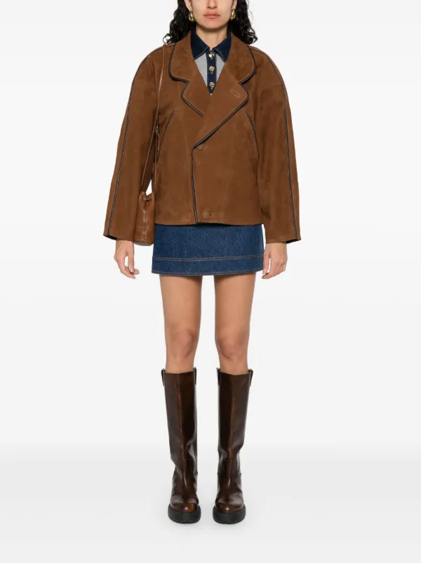 値下げ　soe Poodle Jacket ブラウン　M Shearling coat