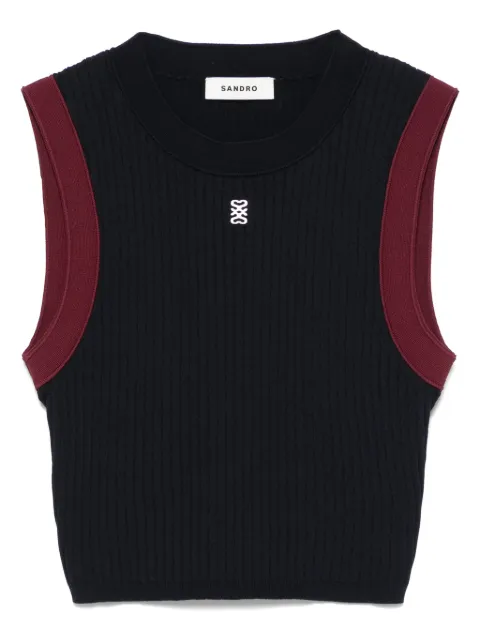 SANDRO ribbed vest