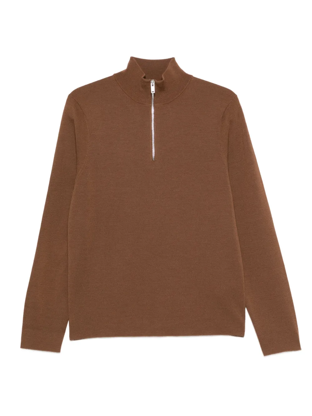 SANDRO Sweater met rits Bruin