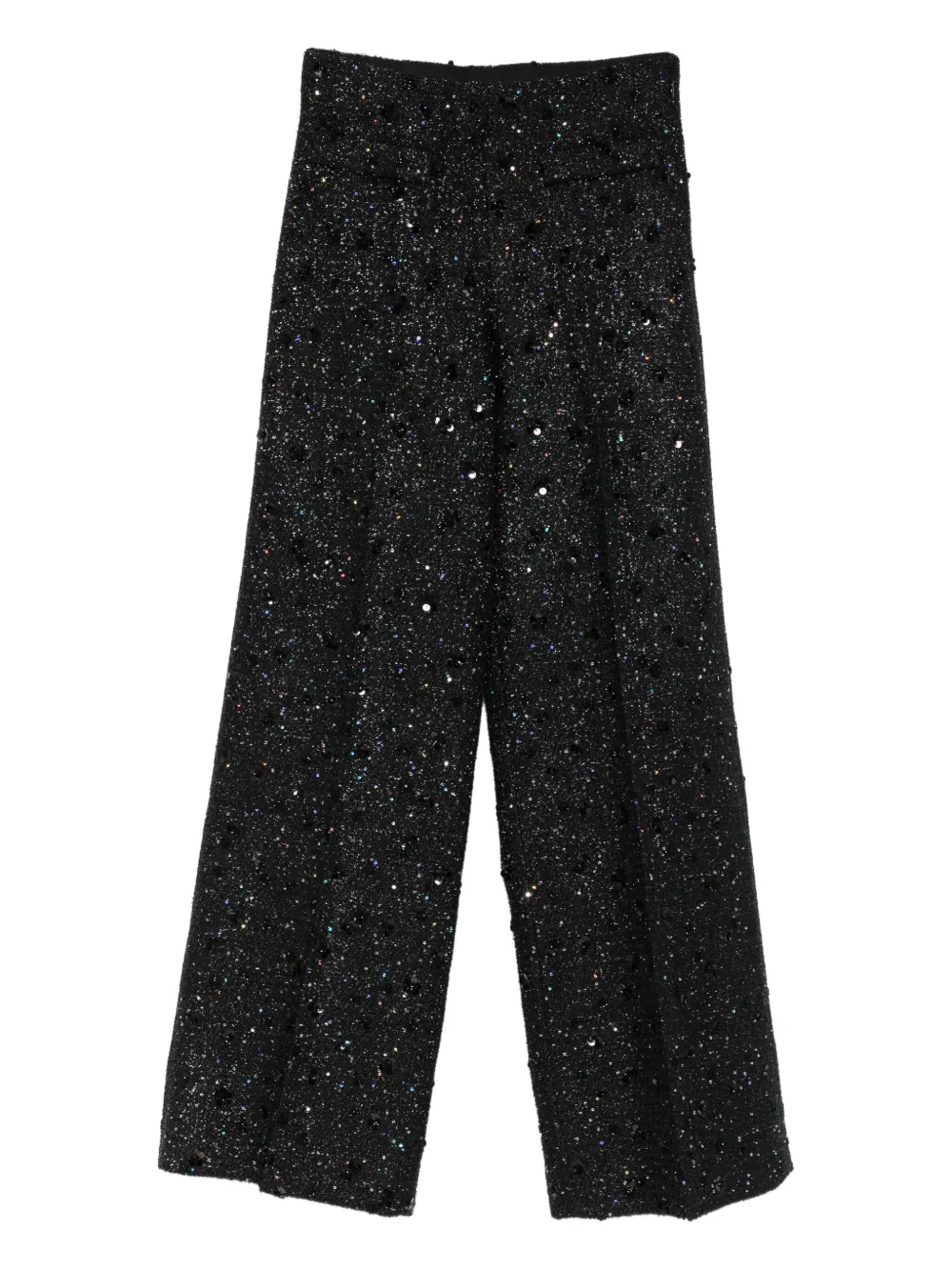 SANDRO sequin-embellished trousers | Black | Image 1