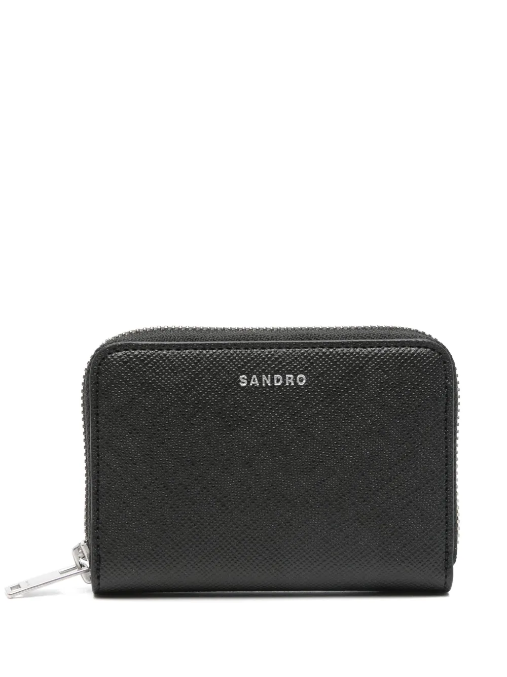 SANDRO Saffiano leather wallet | Black | Image 1