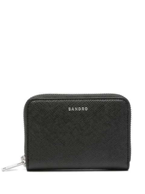 SANDRO Saffiano leather wallet