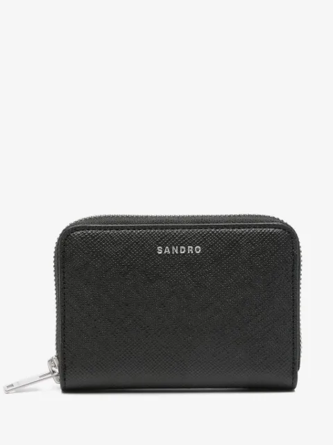 SANDRO zipped cord wallet