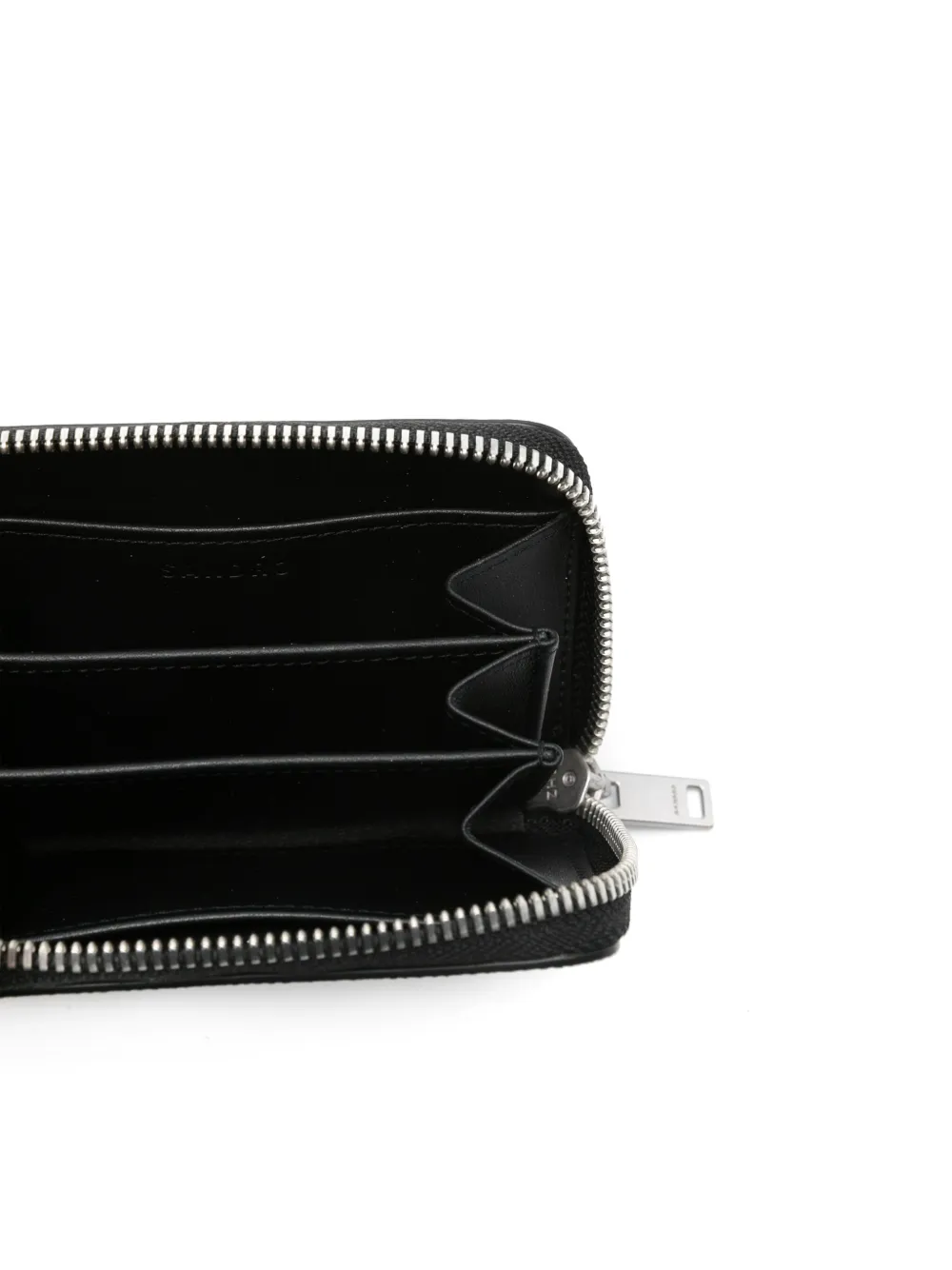 SANDRO Portemonnee van saffiano leer Zwart