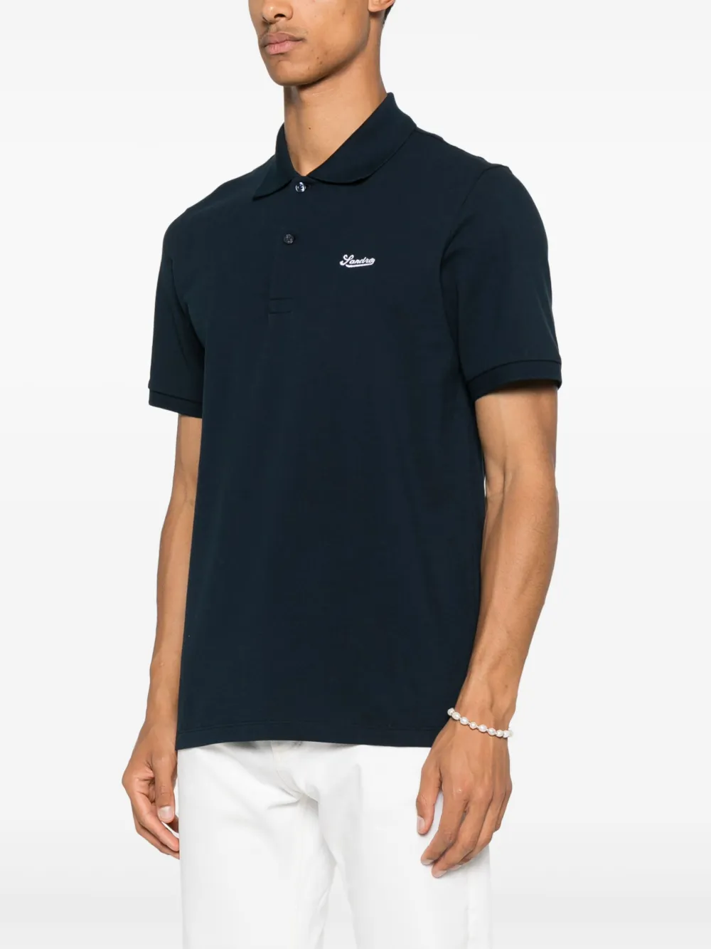 SANDRO Piqué poloshirt Blauw