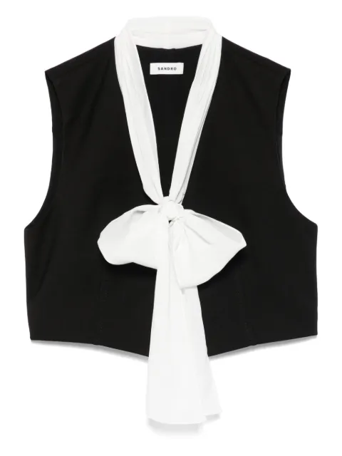 SANDRO Blusa de gola V