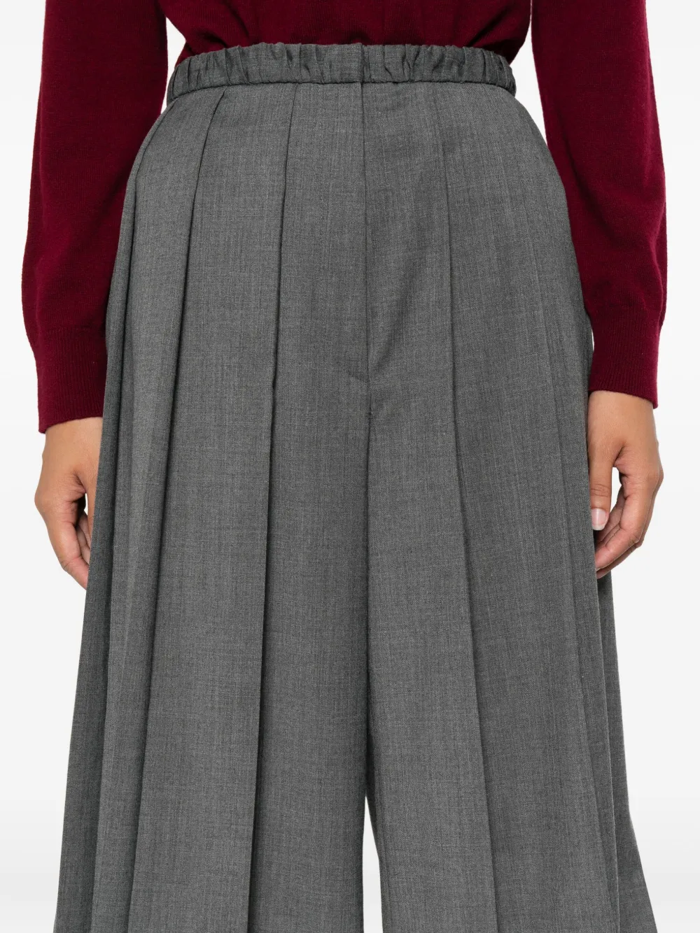 Sandro Bundfaltenshorts Mit Hohem Bund In Gray