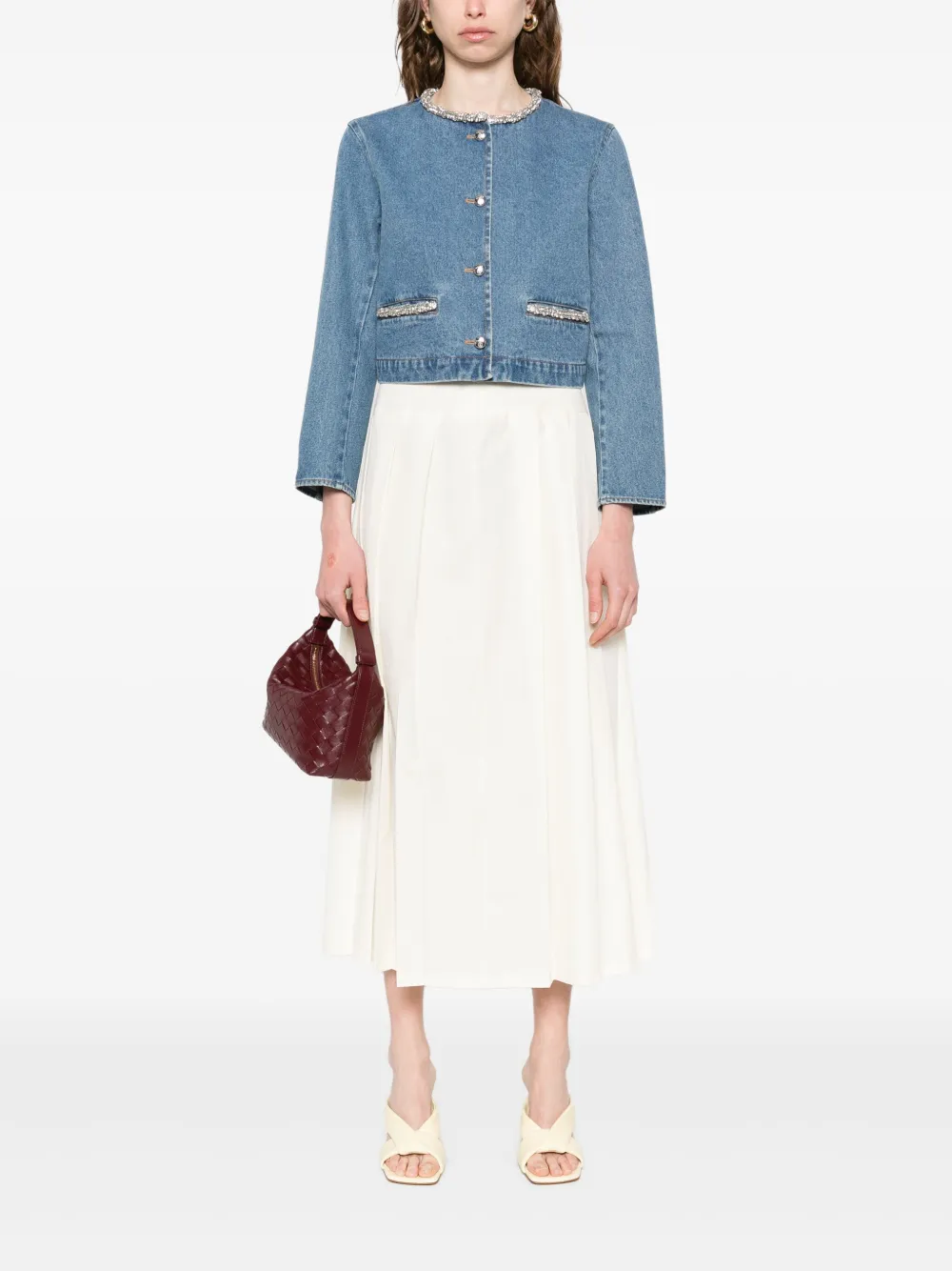 SANDRO Jack met stras Blauw