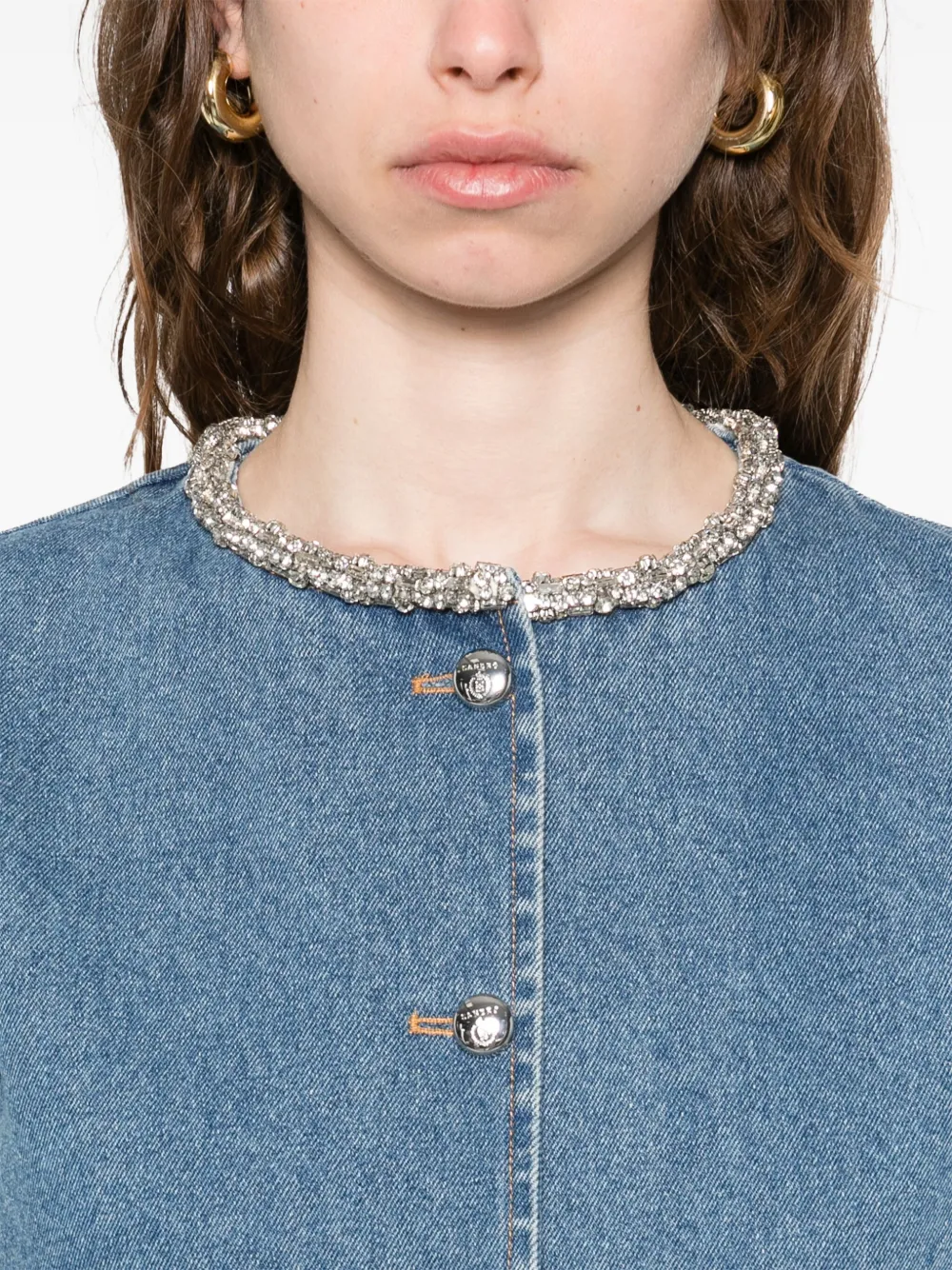 SANDRO Jack met stras Blauw