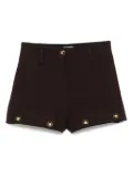 SANDRO high-waisted shorts - Brown