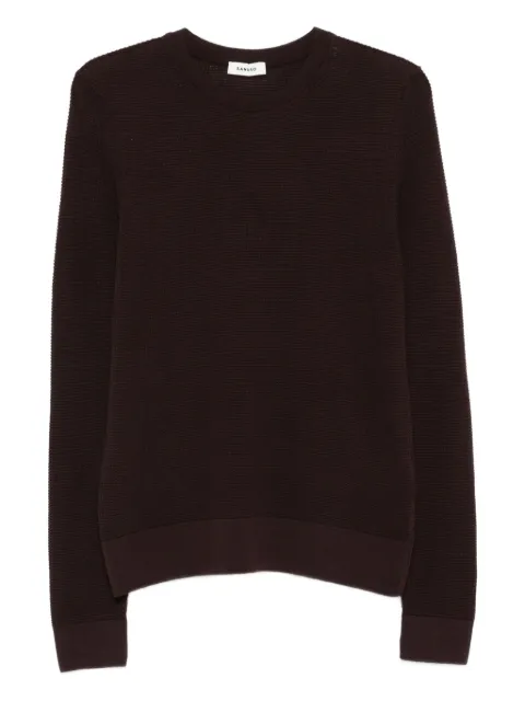 SANDRO rice-stitch round-neck sweater