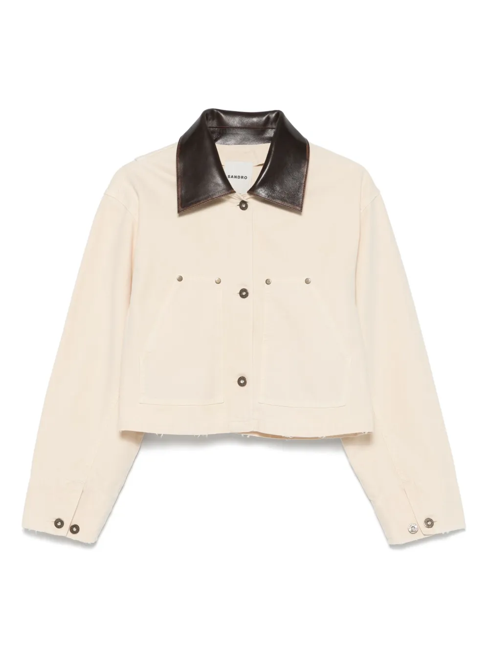 Sandro Contrasting-collar Jacket
