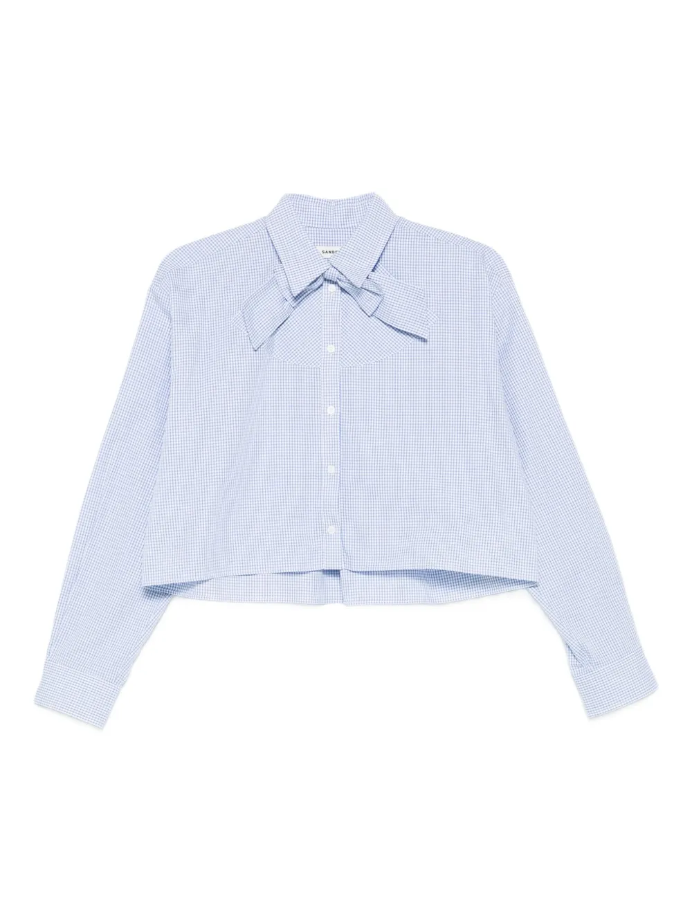 checked cropped shirt