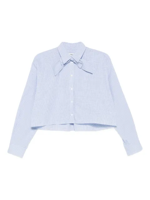 SANDRO checked cropped shirt