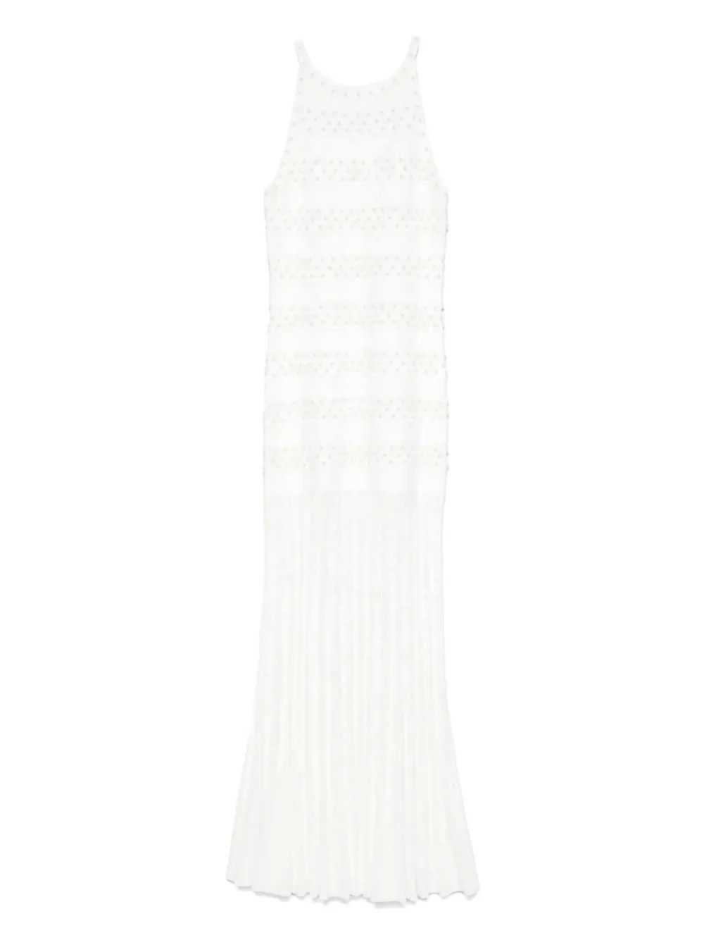 SANDRO pearl-embellished maxi dress | Neutrals | Image 1