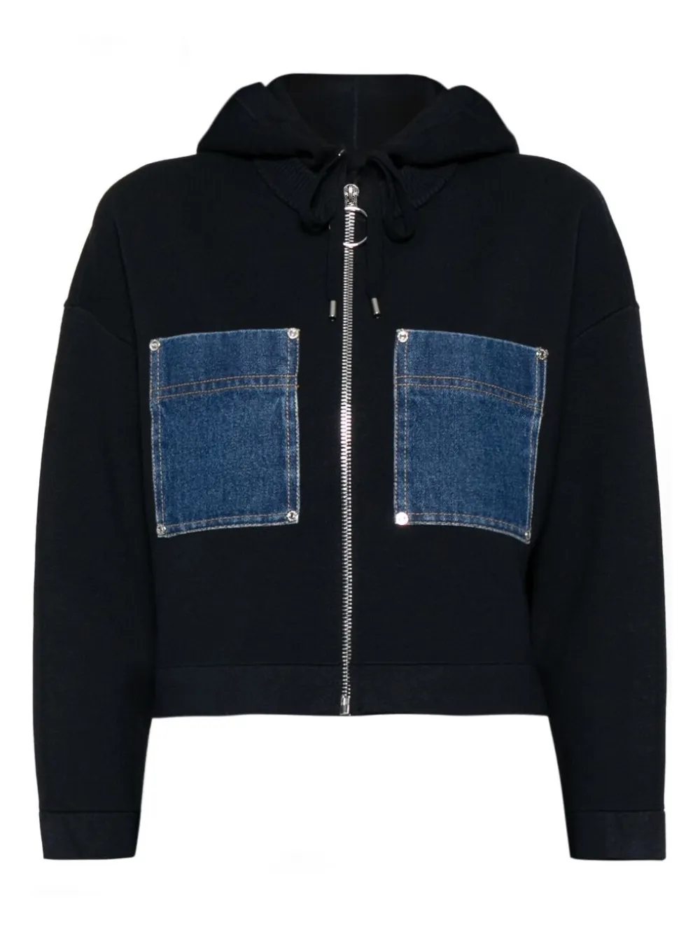 SANDRO Hoodie met rits Blauw