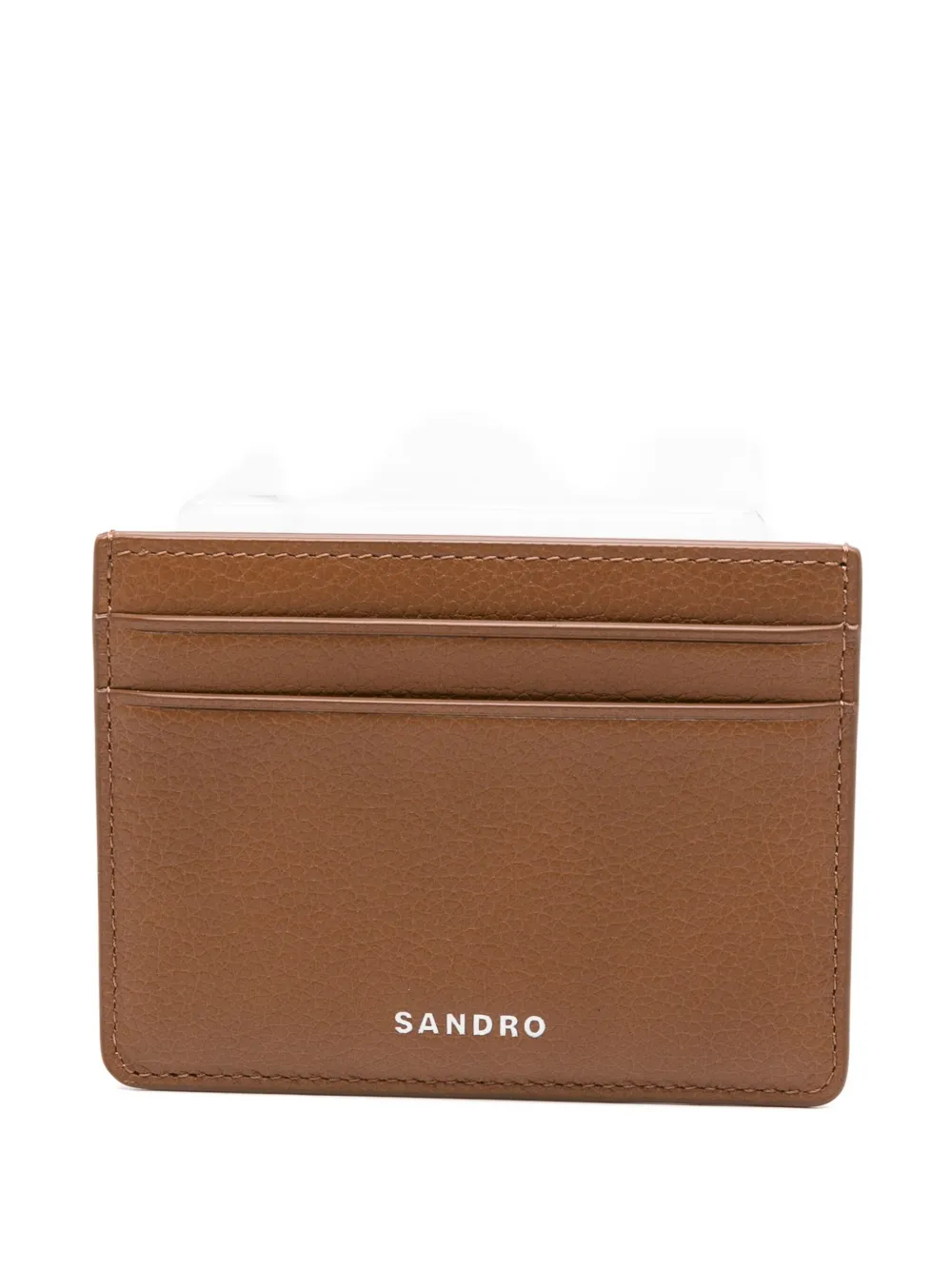 SANDRO Portacarte in pelle - Marrone