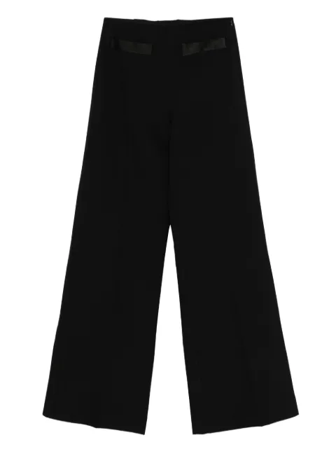 SANDRO satin-panelled flared trousers