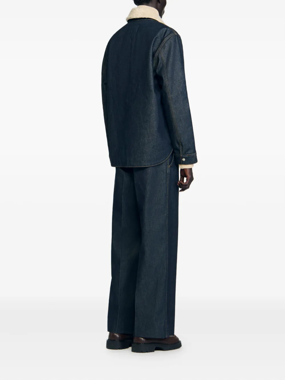 SANDRO Jack met lammy zak Blauw