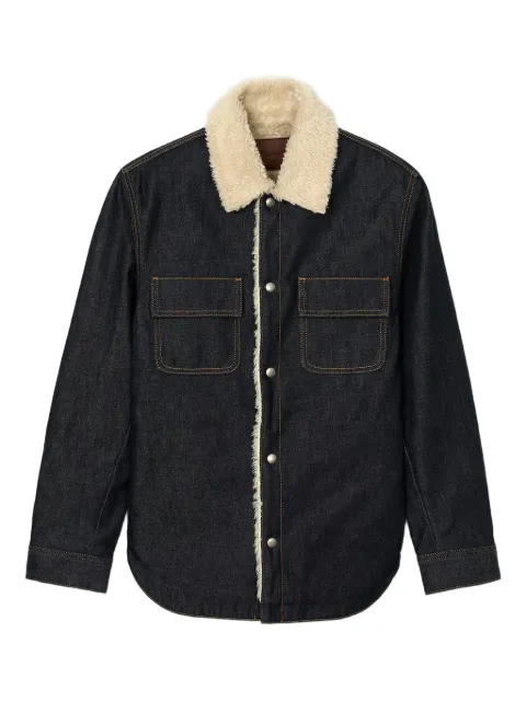 SANDRO shearling pocket jacket