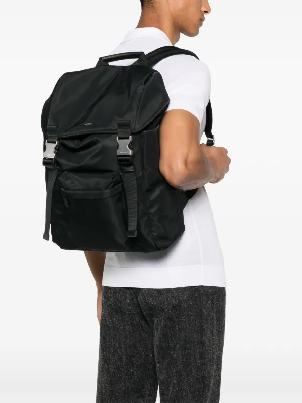 tkfmさま専用サンドロ レザー リュック バックパック大容量 ブラック SANDRO ロゴ バックパック | ブラック | FARFETCH JP