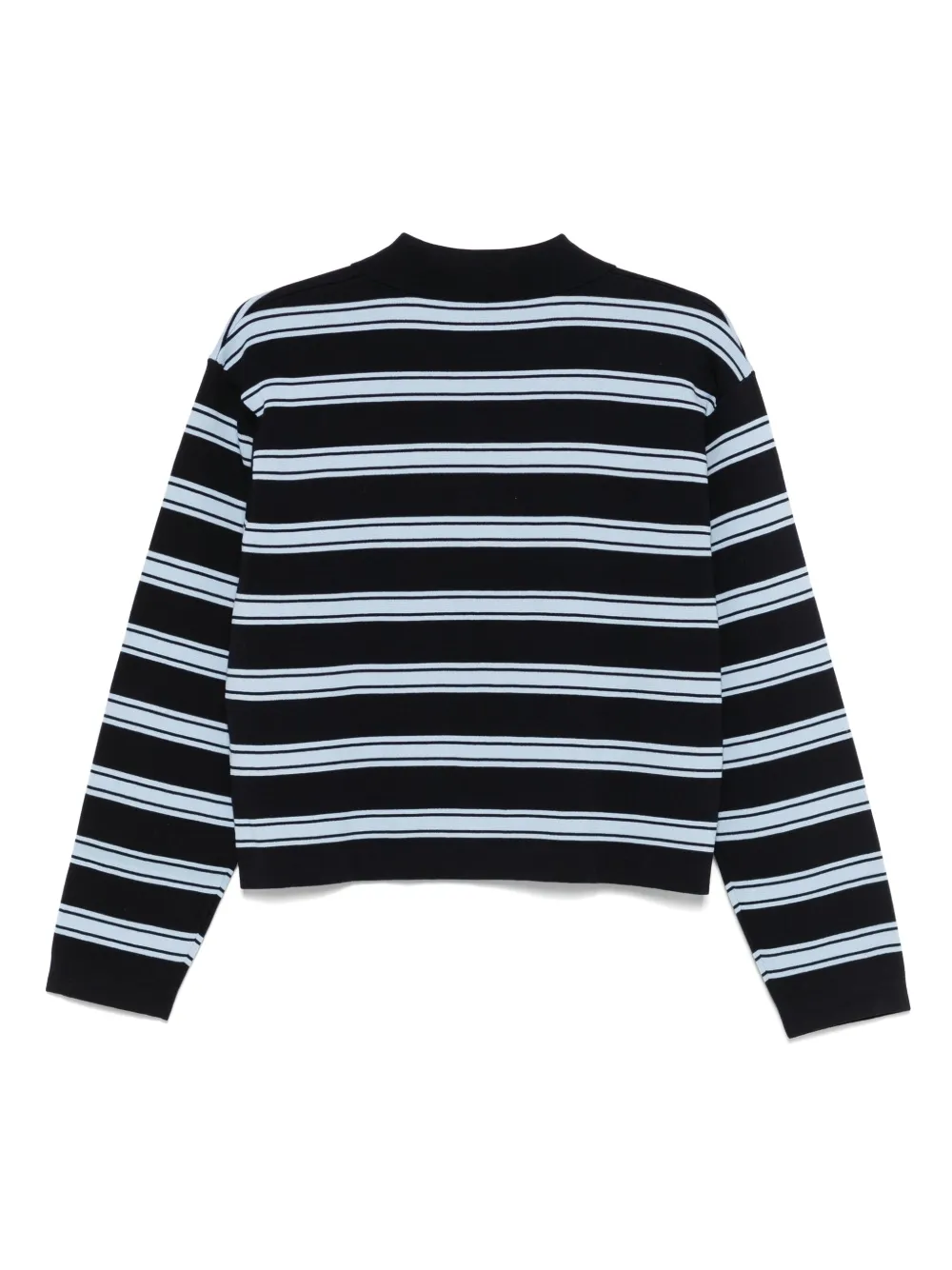 SANDRO Gestreepte polotop - Blauw