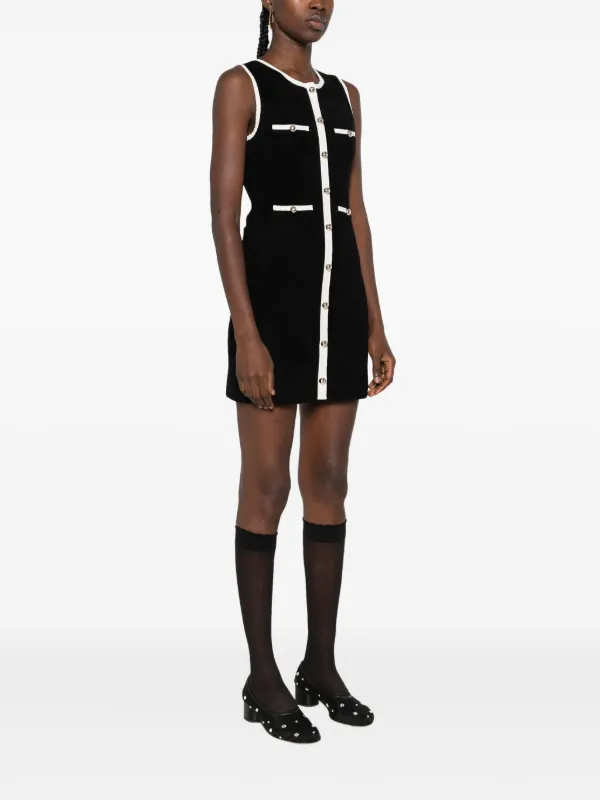 SANDRO Sleeveless Mini Dress | Black | FARFETCH