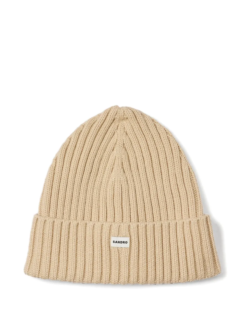 SANDRO ribbed beanie | Neutrals | Image 1