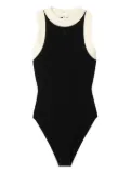 SANDRO two-tone knit body - Black