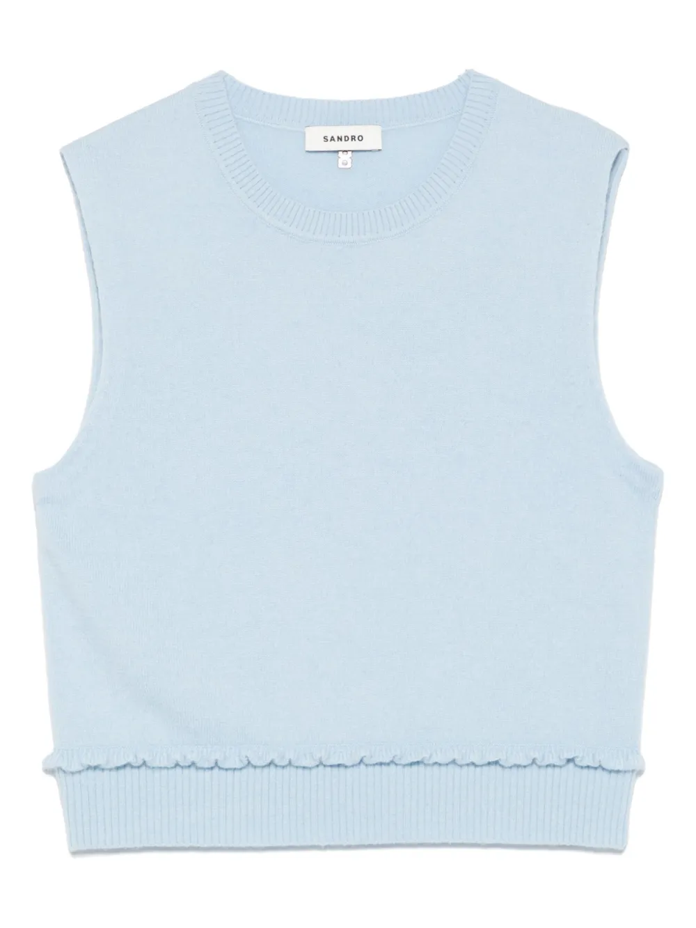 SANDRO Mouwloze top Blauw