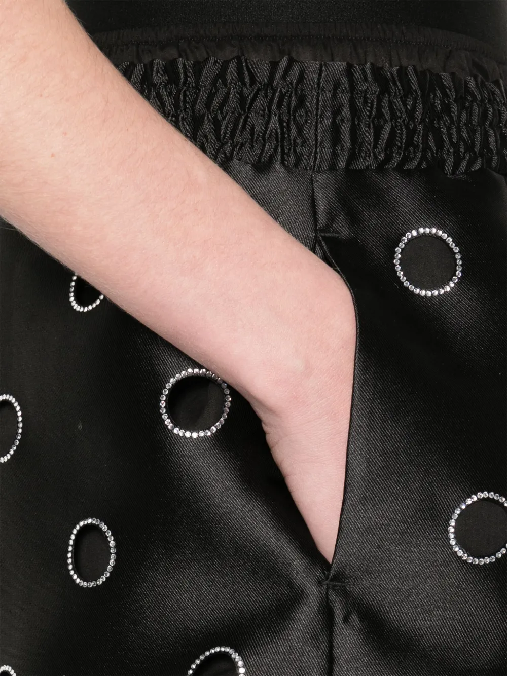 SANDRO Shorts met stippen Zwart