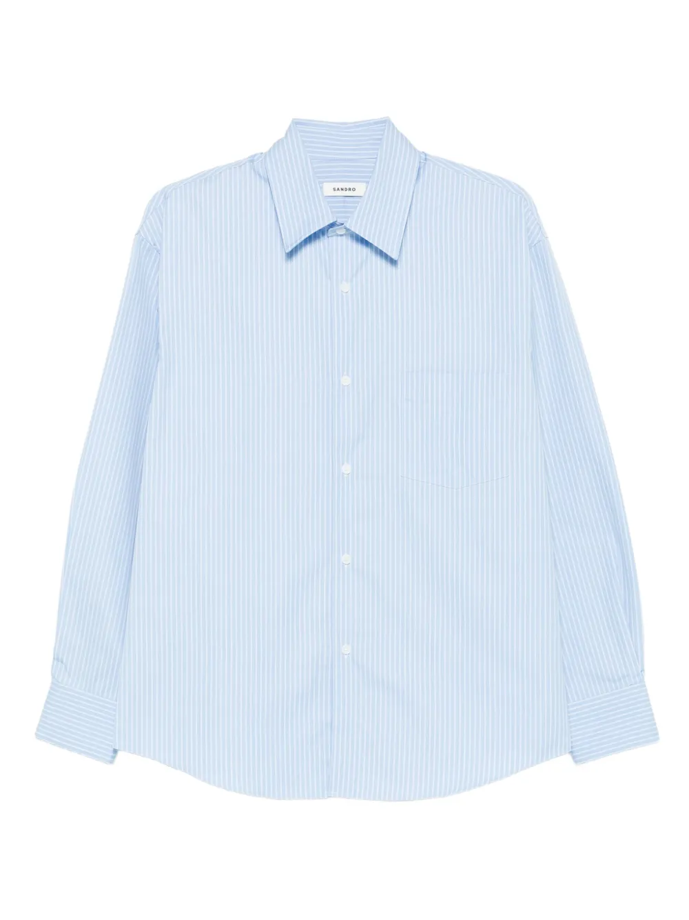SANDRO camisa con rayas estampadas | azul | Image 1