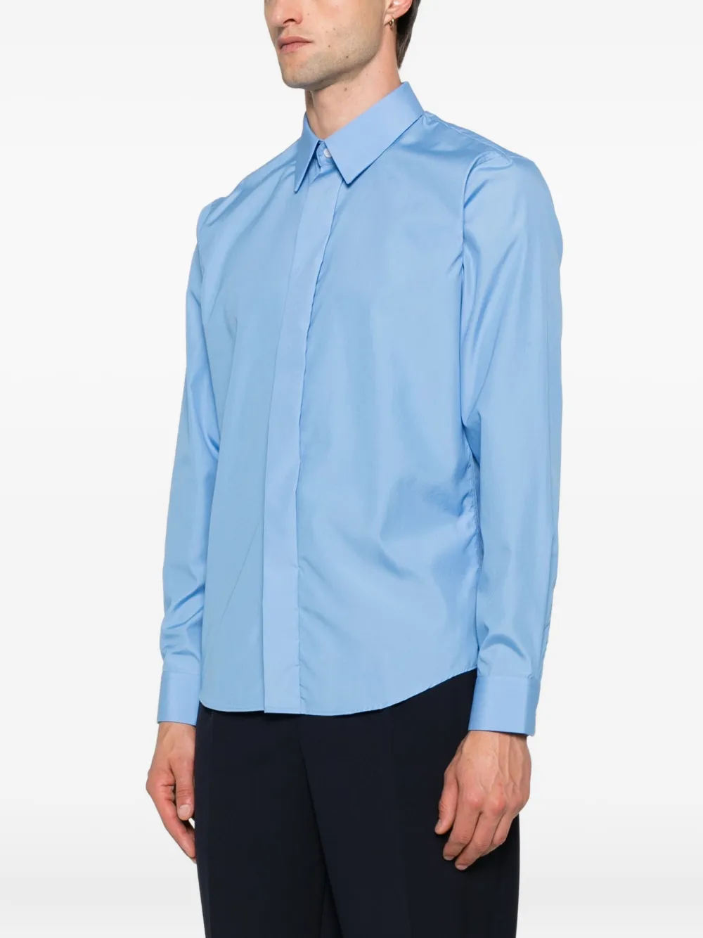 SANDRO Button-down overhemd Blauw