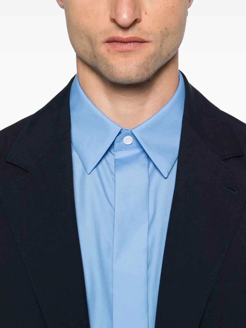 SANDRO Button-down overhemd Blauw