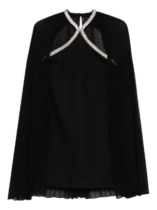 sachin and babi light blue dress Emerald Wallis Pleated Cape Sleeve Midi Dress