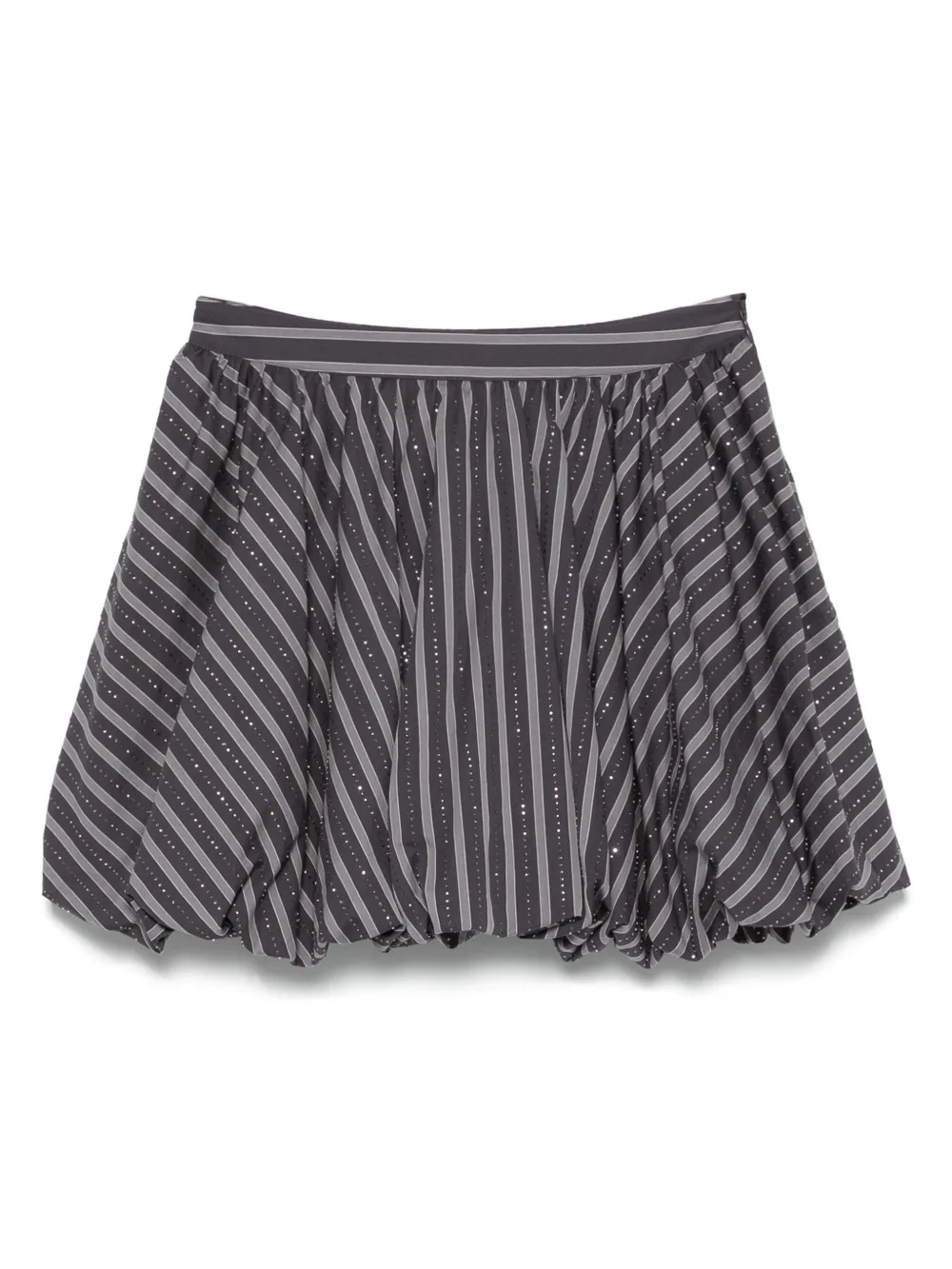 SANDRO Gestreepte mini-rok Grijs