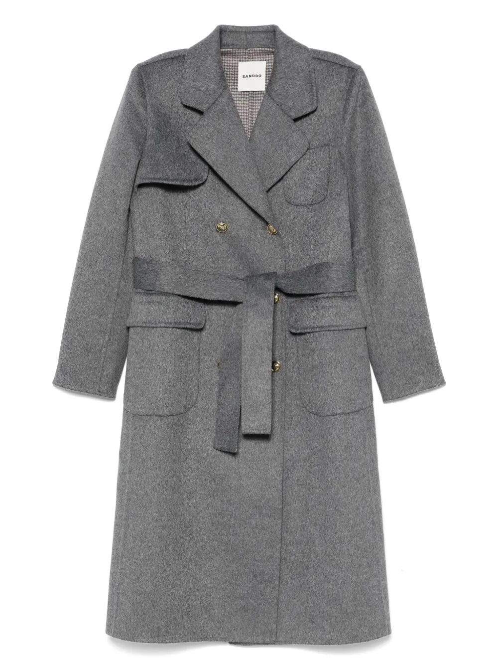 SANDRO abrigo con doble botonadura | gris | Image 1